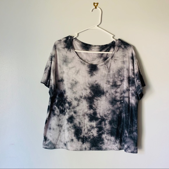 American Eagle Outfitters Tops - AEO Soft & Sexy Cropped Tied Dye Casual Tshirt Top